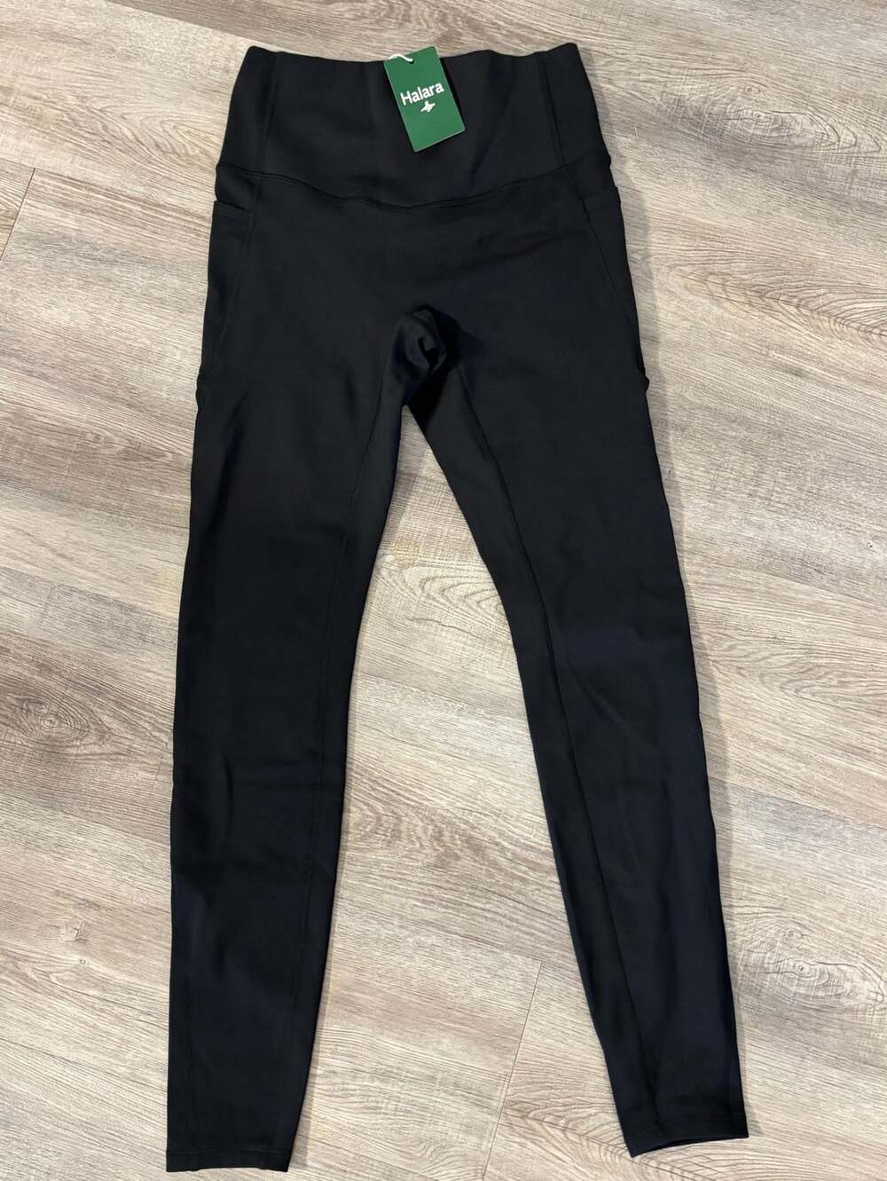 Halara High Waisted Side Pocket Black Leggings